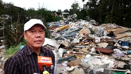 下载视频: Indiscriminate dumping at Johor private land