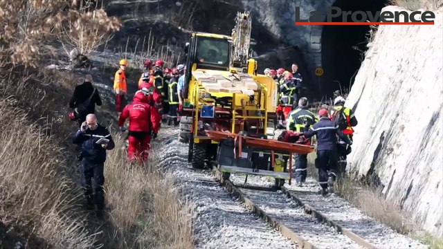 Alpes-de-Haute-Provence : un tunnel ferroviaire s'est effondré entre Saint-André-les-Alpes et Moriez, un ouvrier de 45 ans toujours sous les gravats