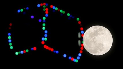 Super lua cheia ilumina noite de terça-feira