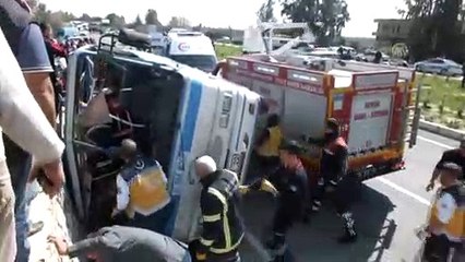Silifke'de tarım işçilerini taşıyan minibüs devrildi: 4 ölü (3) - MERSİN
