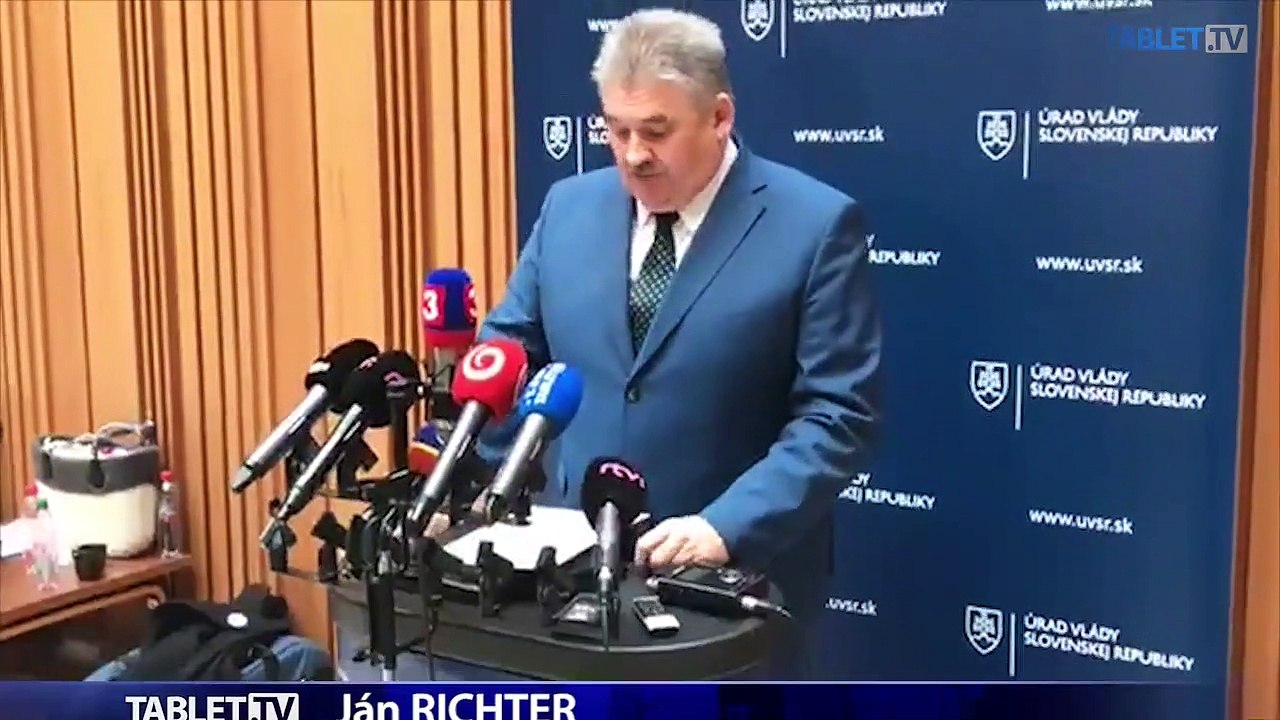 ZÁZNAM: Brífing ministra práce J. Richtera