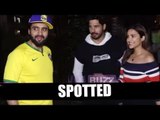 Sidharth, Parineeti and Jackky spotted at an eatery called SOHO house