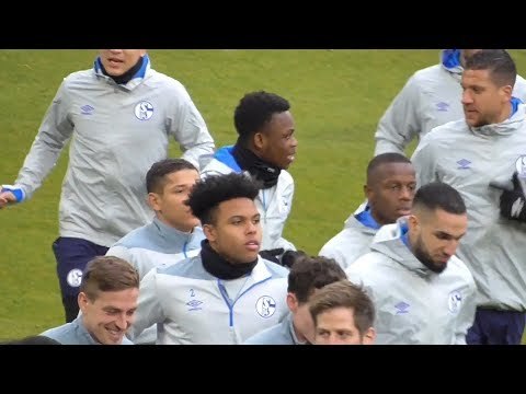 Schalke Train Ahead Of Manchester City Champions League Tie