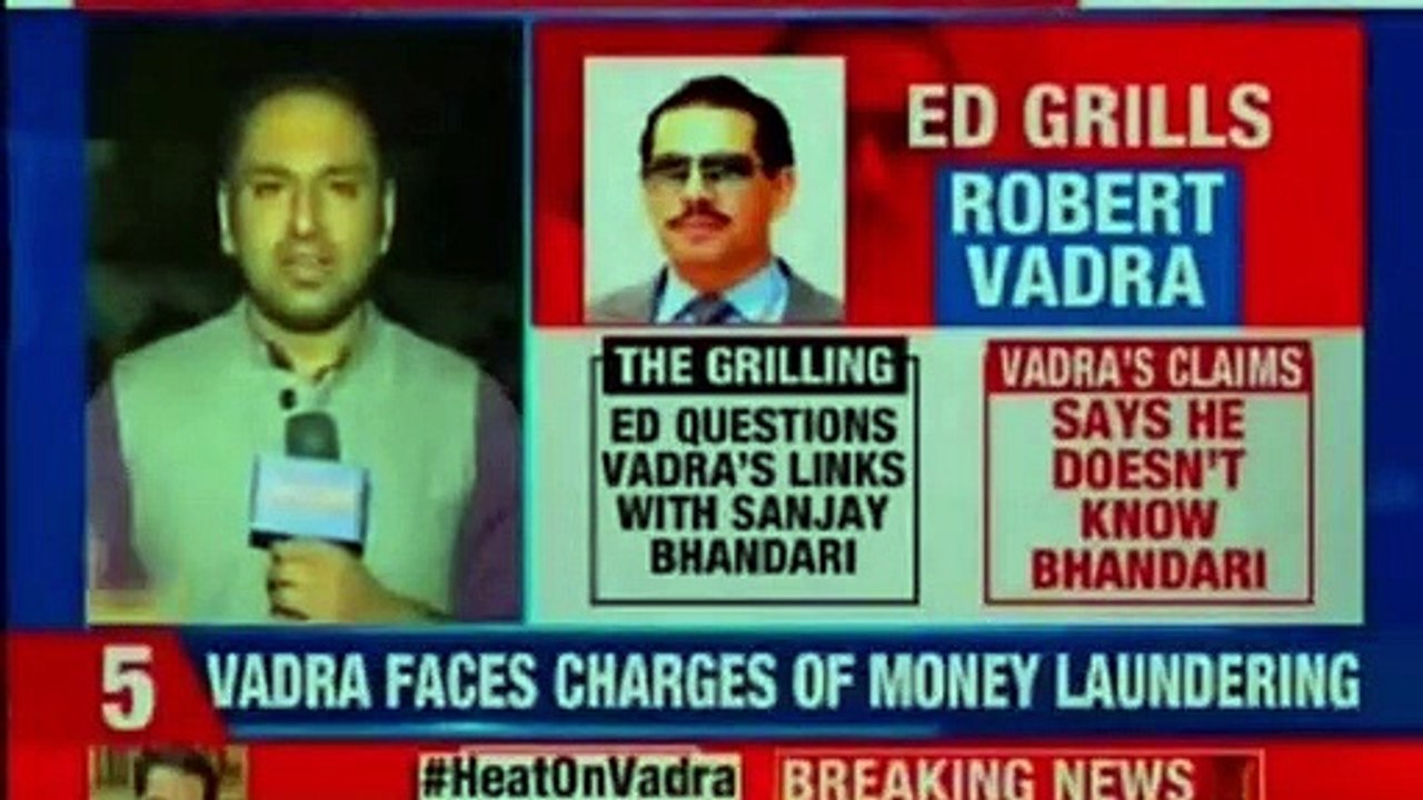 Robert Vadra Questioned by ED, Priyanka Gandhi...
