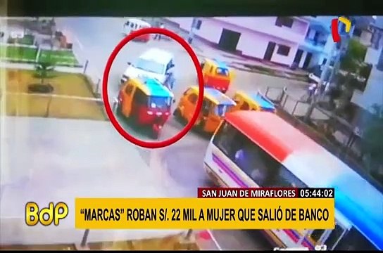 Capturan a uno de los “Marcas” que robaron 22 mil soles en San Juan de Miraflores