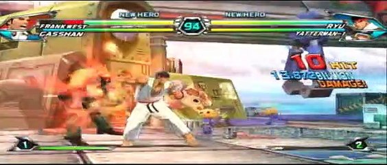 Tatsunoko vs. Capcom - Frank West vs. Ryu