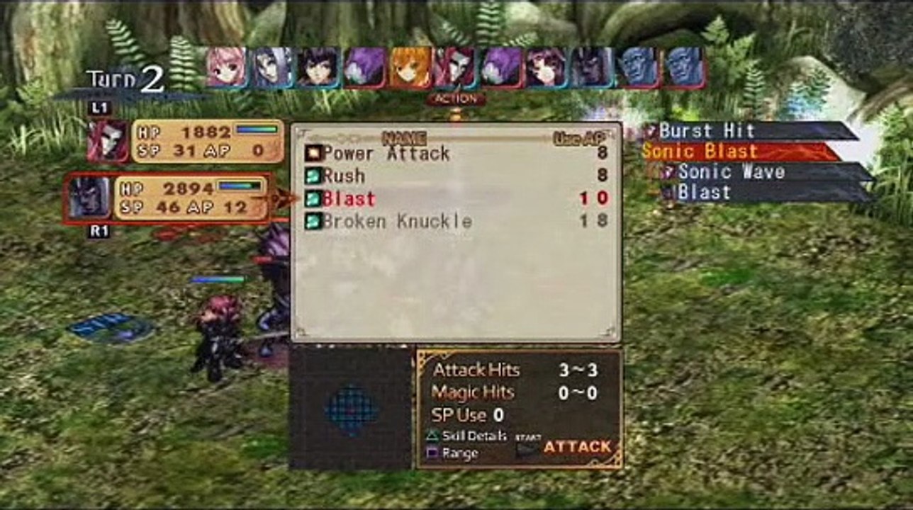 Agarest Generations of War - Combate