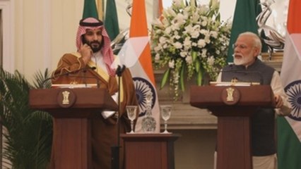 El príncipe heredero saudí evita pronunciarse sobre Pakistán en su visita a la India