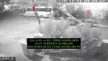 Kasa hırsızları kamerada