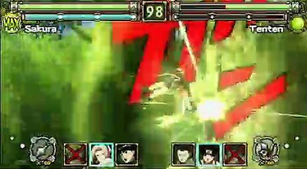Naruto: Ultimate Ninja Heroes 2 - Sakura vs TenTen