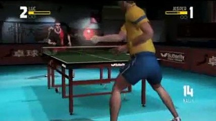 Table Tennis para Wii: Luc vs. Jesper
