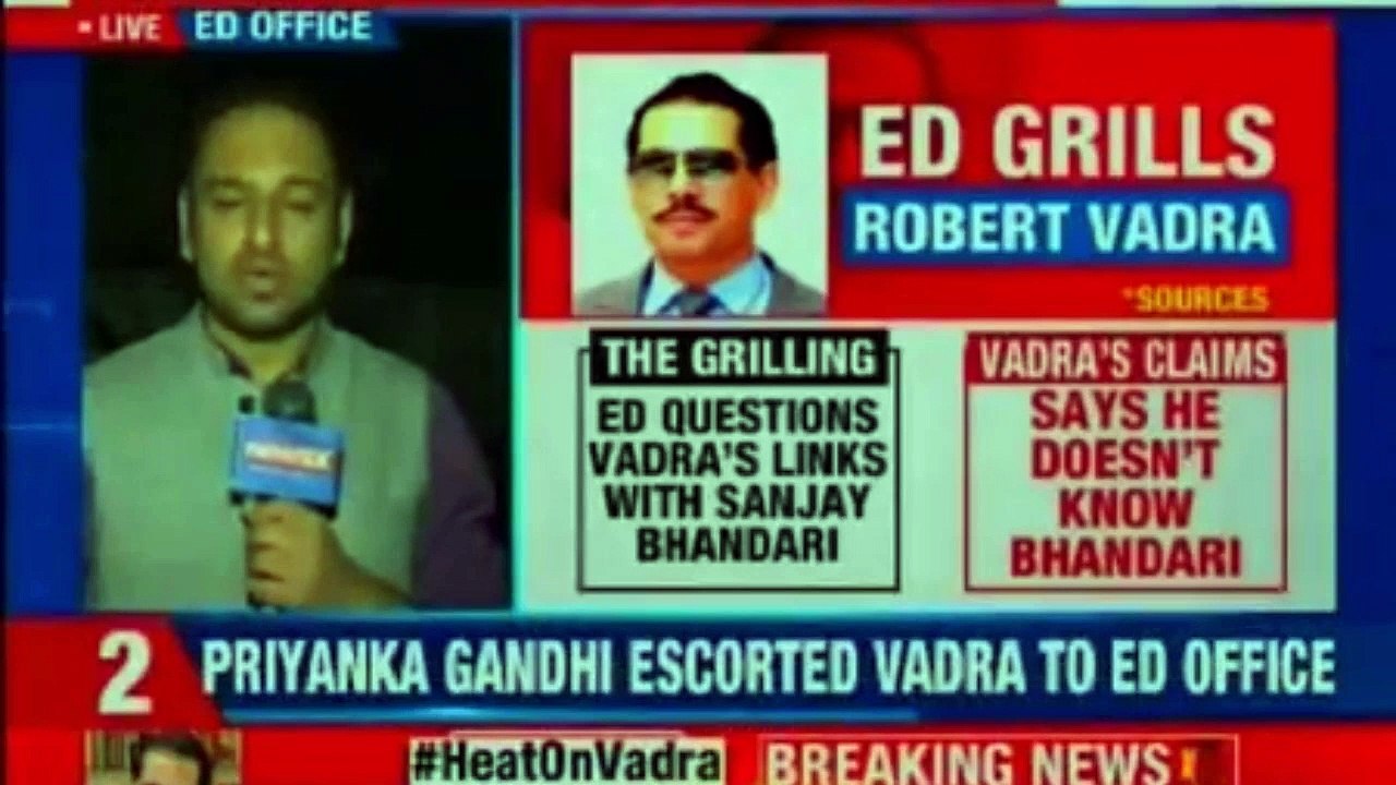 Robert Vadra Questioned at Enforcement Director...