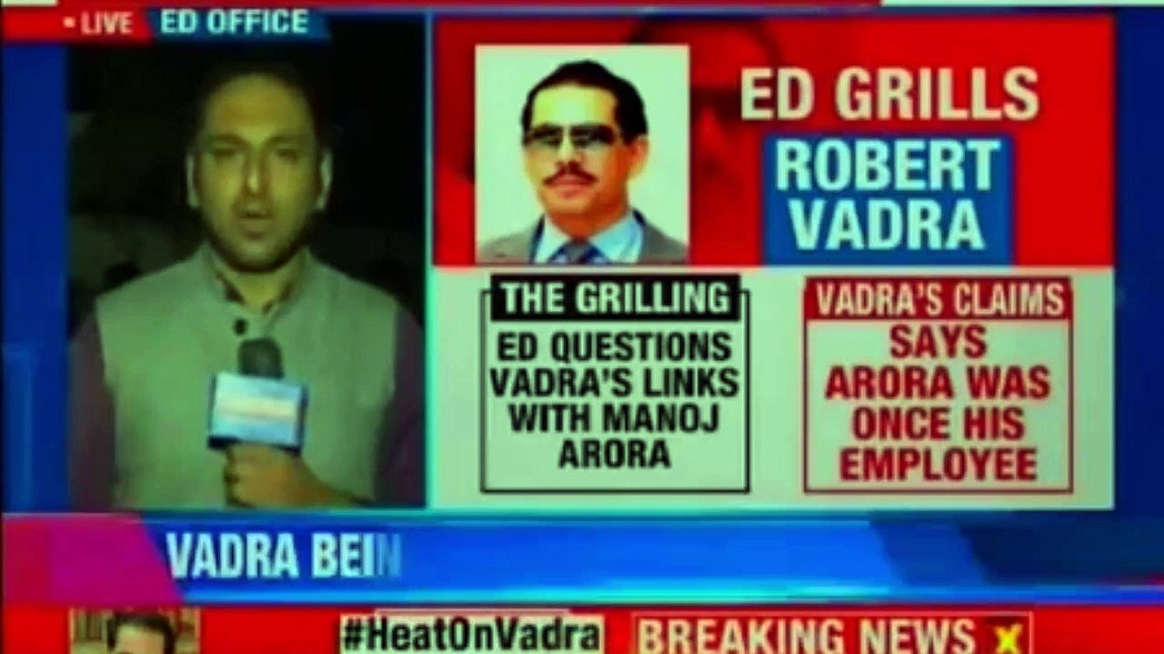 Robert Vadra Questioned at Enforcement Director...