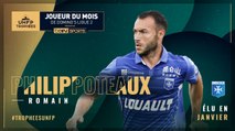 Romain Philippoteaux élu joueur du mois de janvier