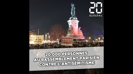 20.000 personnes au rassemblement parisien contre l'antisémitisme