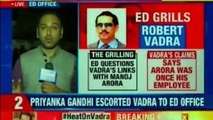 Robert Vadra Questioned at Enforcement Directorate Office | Robert Vadra Money Laundering Case Live Updates| Priyanka Gandhi | NEWSX