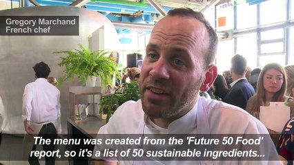 Paris chef creates 'green and sustainable' menu for the planet