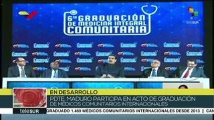 Venezuela gradúa a 1.469 médicos internacionales