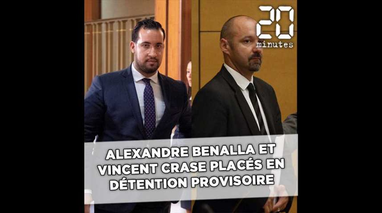 Alexandre Benalla et Vincent Crase placés en détention provisoire