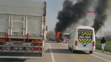 Manisa Otobüs Alev Alev Yandı, 29 Yolcu Ölümden Döndü