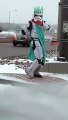 Danse d'un Stormtrooper Statue de la liberté en pleine rue...