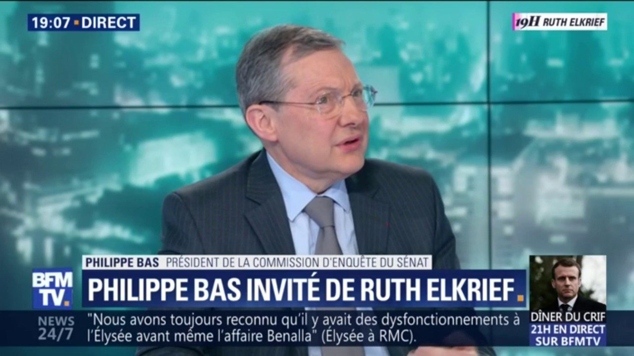 Philippe Bas à propos du rapport du Sénat sur Benalla: "Nous voulons que ce  rapport soit utile" - Vidéo Dailymotion
