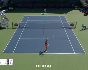 Halep into Dubai quarters