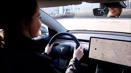 Essai d'une TESLA Model 3 à l'occasion de la fête de la roue à Mulhouse