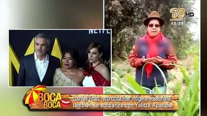 Lourdes Tibán, reconocida líder indígena ecuatoriana, también se solidariza con Yalitza Aparicio