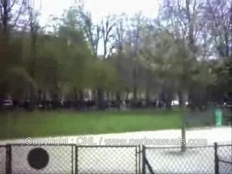 Affrontement hooligans psg lyon casual paris