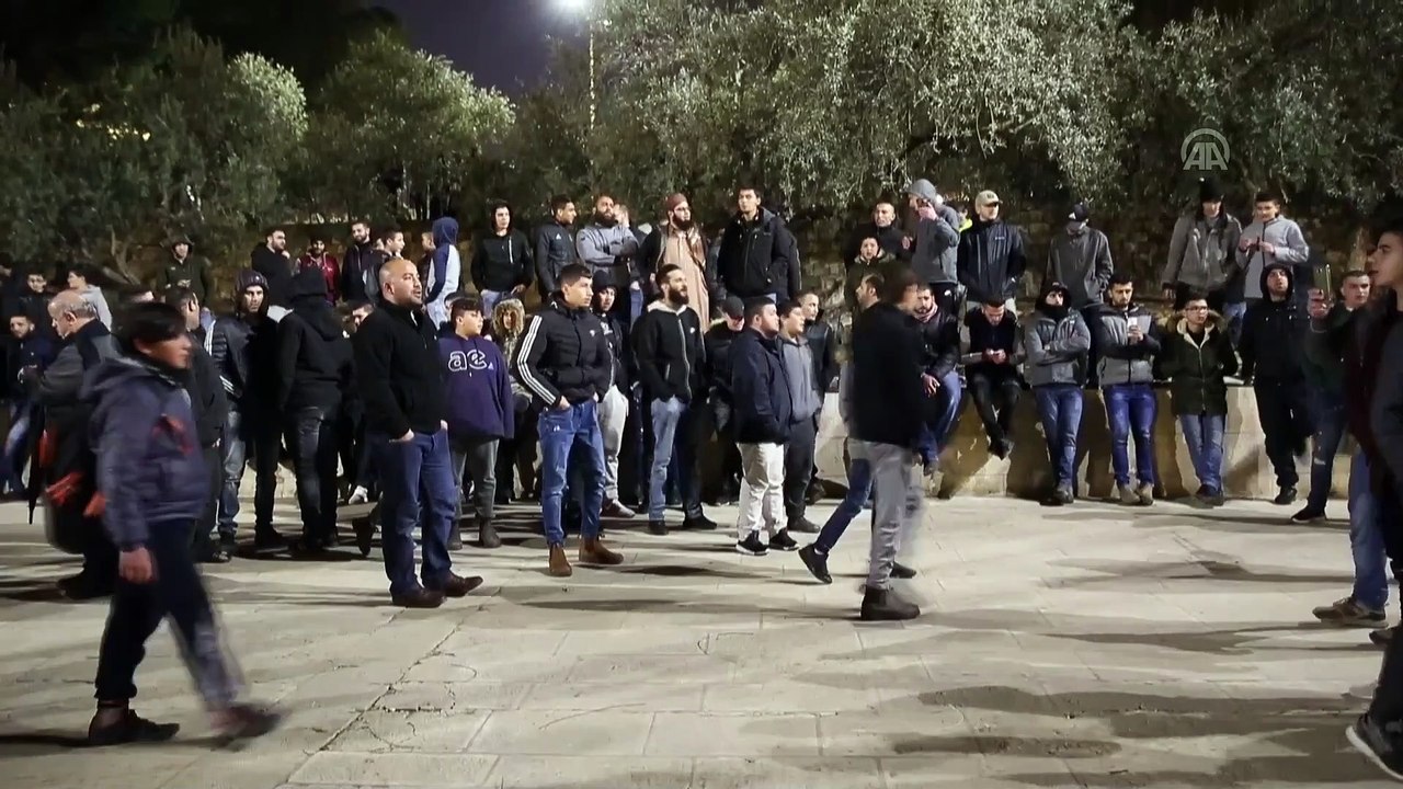 Filistinlilerden Mescid-i Aksa nöbeti - KUDÜS