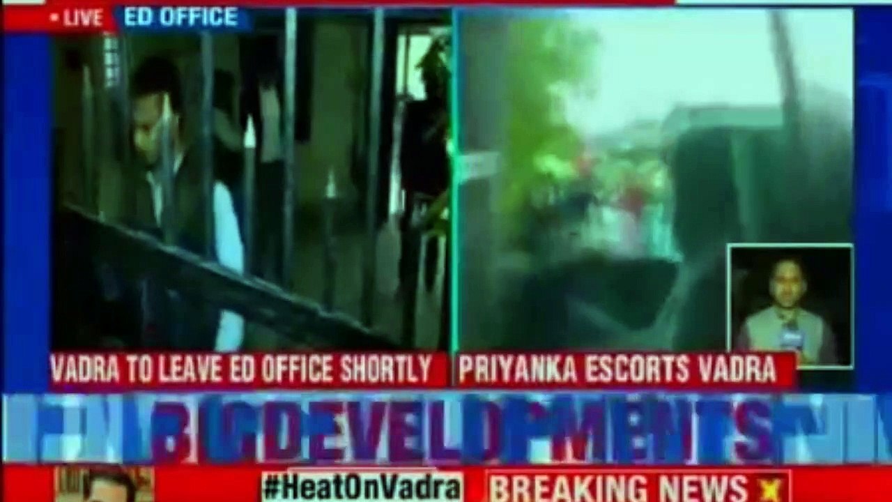 Robert Vadra Questioned by ED, Priyanka Gandhi came to drop Robert Vadra at ED Office | Robert Vadra Money Laundering Case Updates | Priyanka Gandhi | NEWSX
