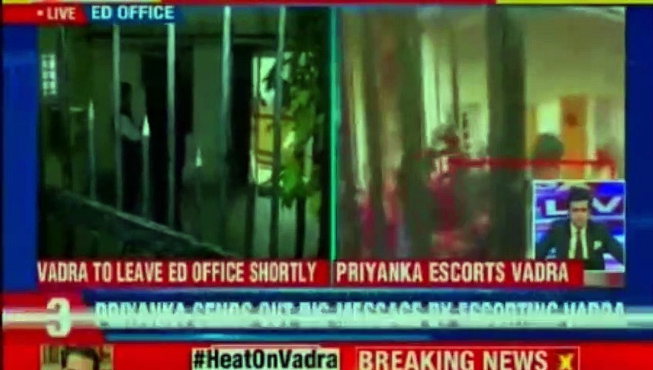 Robert Vadra Questioned by ED, Priyanka Gandhi came to drop Robert Vadra at ED Office | Robert Vadra Money Laundering Case Updates | Priyanka Gandhi | NEWSX