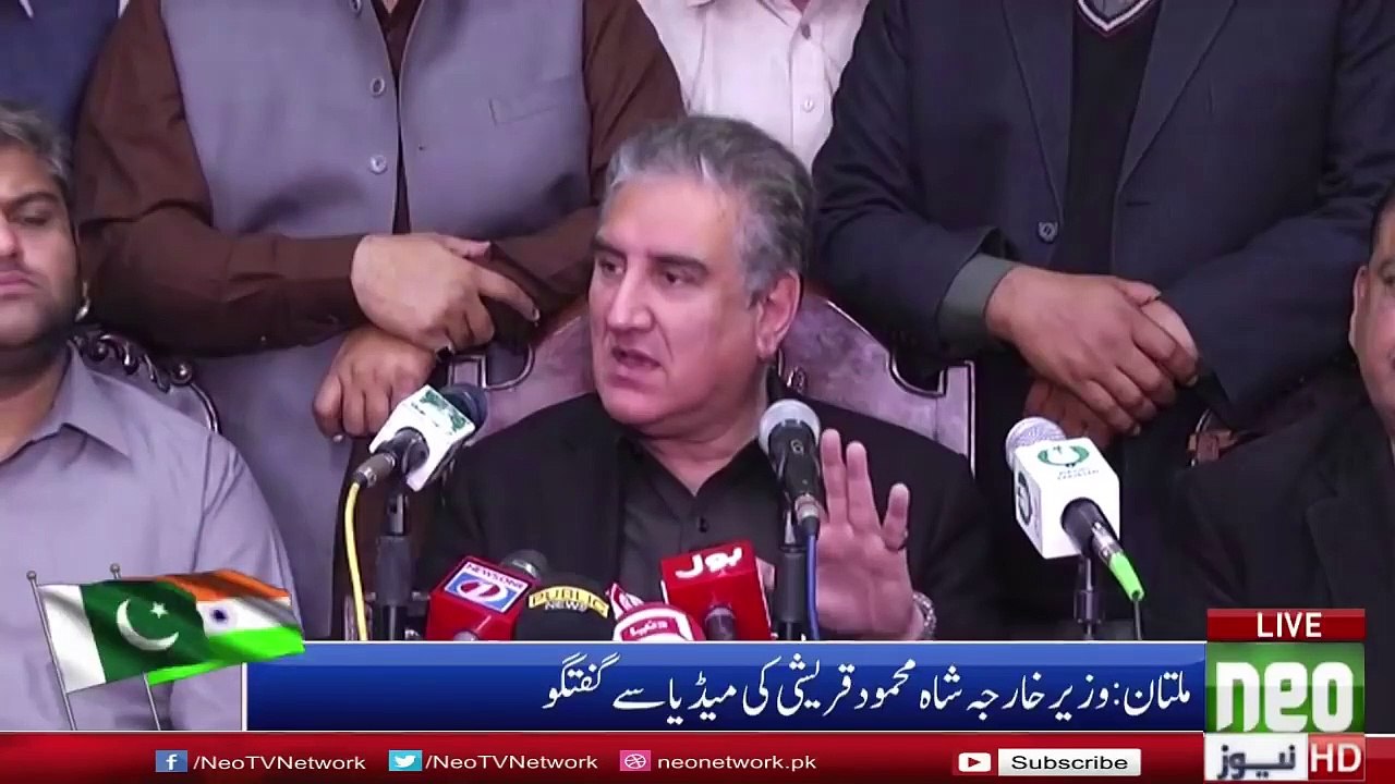 Shah Mehmood Qureshi Warn India on Pulwama Case  _ Media Talk _ 19 February 2019