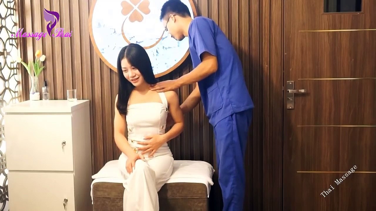 48 Minutes ASMR Relax Full Body Massage Therapy Techniques with Coconut Oil Thai Traditional Massage