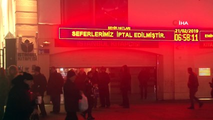 İstanbul’da deniz ulaşımına sis engeli