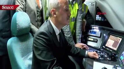 Bakan Turhan, Yüksek Hızlı Trenin test sürüşünü yaptı