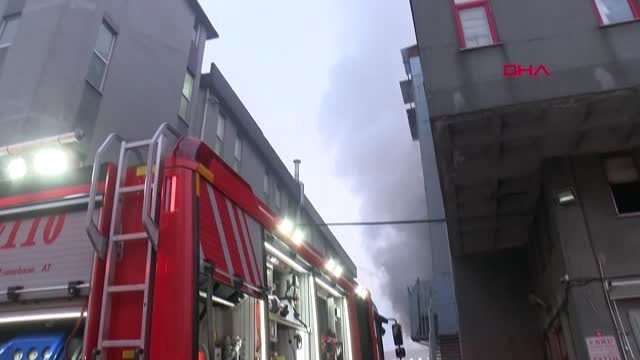 Bağcılar'da Tekstil Atölyesinde Yangın