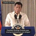 Duterte warns Peter Lim: Better commit suicide than surrender alive