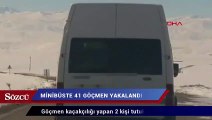 Van’da 15 kişilik minibüste 41 kaçak göçmen yakalandı