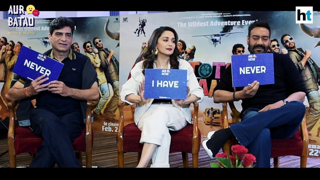 Smitten by Madhuri Dixit, Ajay Devgn ended up burning himself || TOTAL DHAMAAL || AUR BATAO