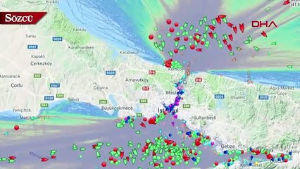 Скачать видео: Boğazda yüzlerce gemi geçiş için bekliyor