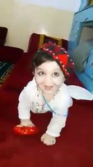 Very Cute Kid Playing With Parents
