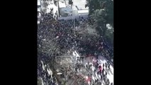 Protesta e opozitës para parlamentit, REPORT TV sjell pamjet me dron
