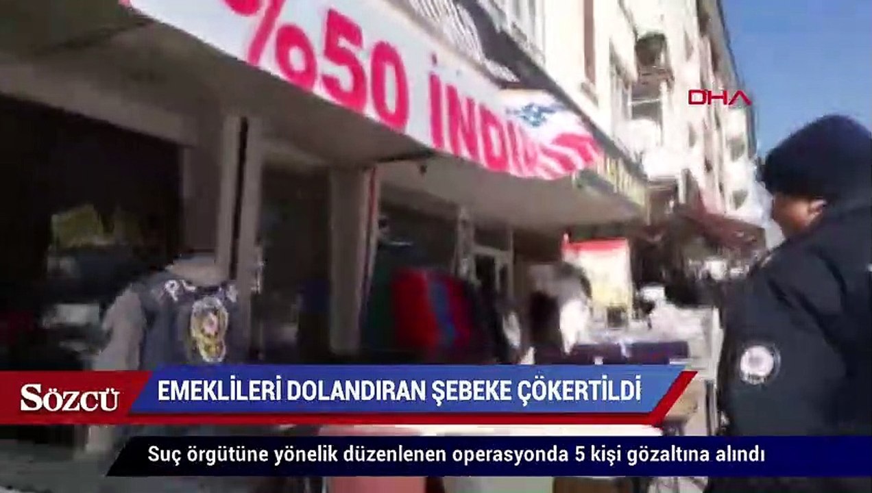 Emeklileri dolandıran tefecilik şebekesine operasyon 5 gözaltı