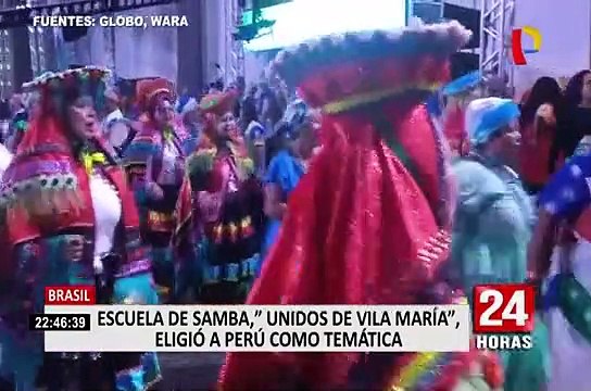 Brasil: escuela de samba eligió a Perú como temática para carnaval