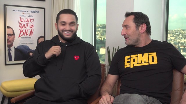 Gilles Lellouche et Malik Bentalha : les acteurs de Jusqu'ici tout va bien face à notre stagiaire de 3ème