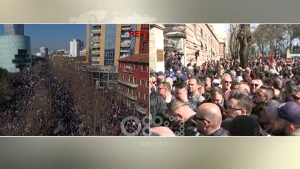 Ora News - Protestuesit para kryesisë thërrasin: O Sali o hero gjithë Shqipëria ty të do