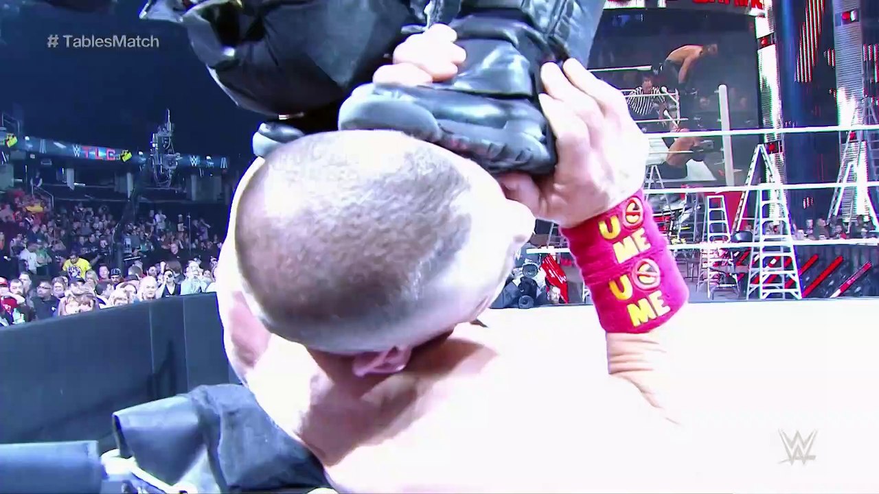 WWE  FULL MATCH - John Cena vs. Seth Rollins - Tables Match WWE TLC 2014