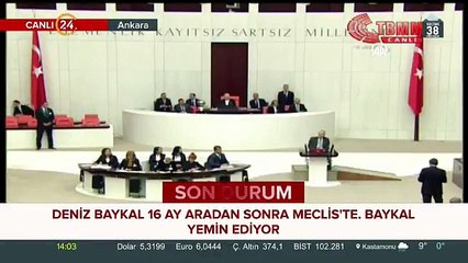 CHPli Baykal TBMMde yemin etti